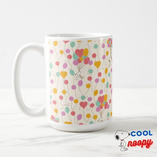 Snoopy Bunches Of Balloons Pattern Coffee Mug 4