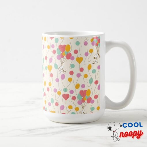 Snoopy Bunches Of Balloons Pattern Coffee Mug 6