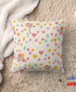 Snoopy Bunches Of Balloons Pattern Throw Pillow 8