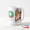 Snoopy Christmas Wreath Best Dad Photo Coffee Mug 15