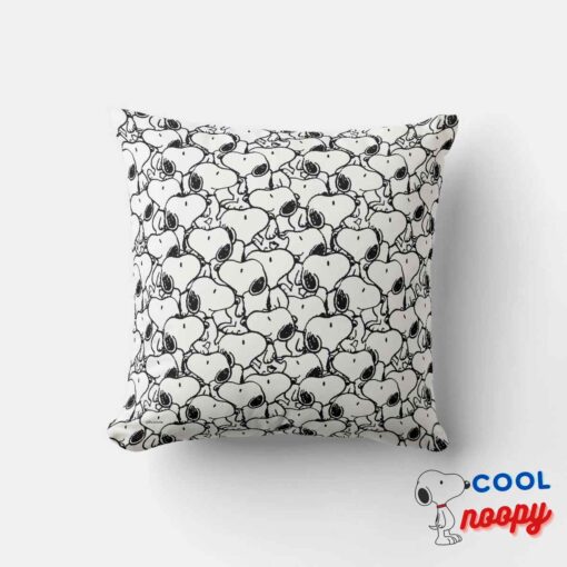 Snoopy Classic Comics Pattern Throw Pillow 5
