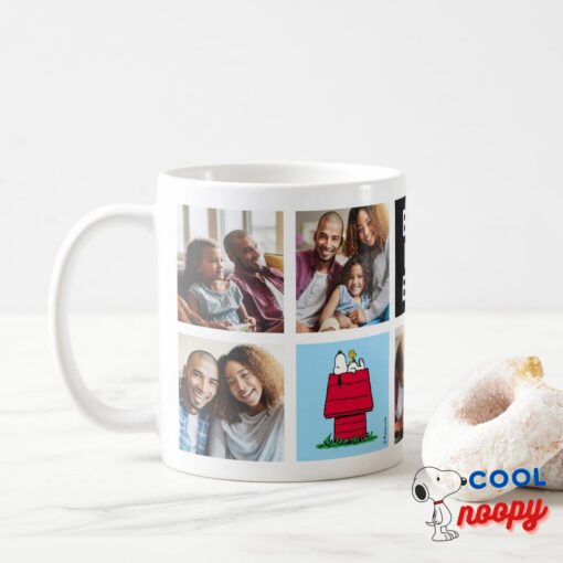 Snoopy Doghouse Best Dad Photo Collage Coffee Mug 15