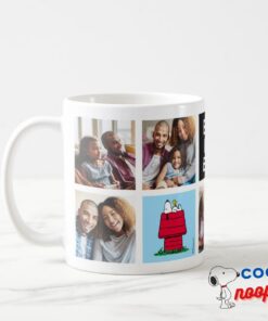 Snoopy Doghouse Best Dad Photo Collage Coffee Mug 3