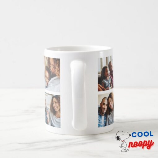 Snoopy Doghouse Best Dad Photo Collage Coffee Mug 4