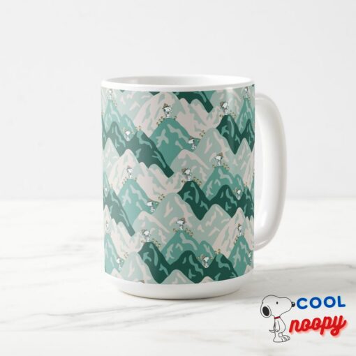 Snoopy Great Outdoors Pattern Mug 4