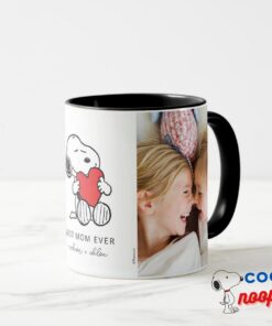 Snoopy Heart Best Mom Ever Photo Mug 15