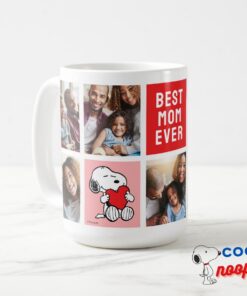 Snoopy Heart Mom Photo Collage Coffee Mug 7