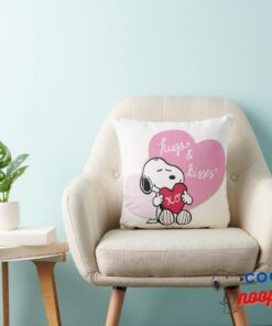 Snoopy Hugs Kisses Throw Pillow 3