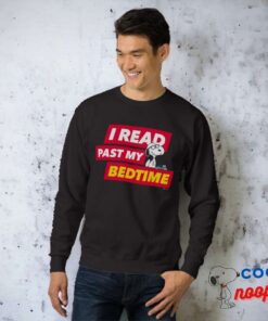 Snoopy I Read Past My Bedtime Sweatshirt 5