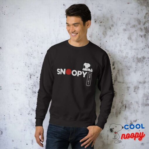 Snoopy Japanese Typography Graphic Sweatshirt 5