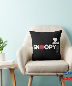 Snoopy Japanese Typography Graphic Throw Pillow 3