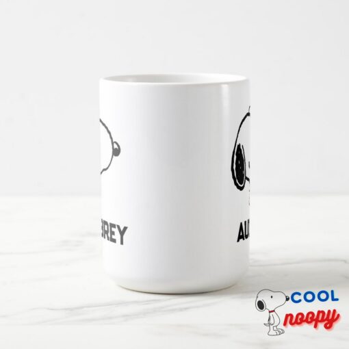 Snoopy Smile Giggle Laugh Add Your Name Mug 5