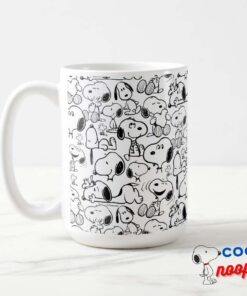 Snoopy Smile Giggle Laugh Pattern Mug 5