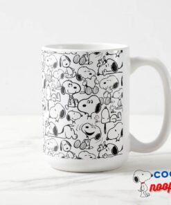 Snoopy Smile Giggle Laugh Pattern Mug 7