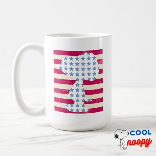 Snoopy Vintage Stars Stripes Coffee Mug 15
