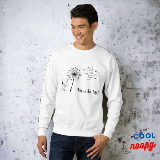 Snoopy With Dandelion Sweatshirt 3