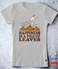 Snoopy Woodstock Fall Leaves T Shirt 11