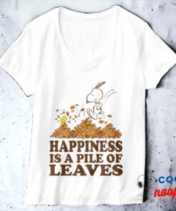 Snoopy Woodstock Fall Leaves T Shirt 15