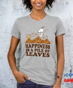 Snoopy Woodstock Fall Leaves T Shirt 9