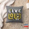 Snoopy Woodstock Live Loud Throw Pillow 8