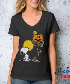 Snoopy Woodstock Nest With Jack O Lantern T Shirt 4