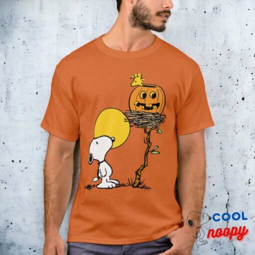Snoopy Woodstock Nest With Jack O Lantern T Shirt 6