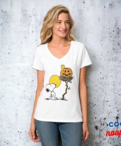 Snoopy Woodstock Nest With Jack O Lantern T Shirt 8