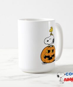 Snoopy Woodstock Pumpkin Mug 11