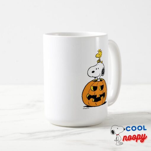 Snoopy Woodstock Pumpkin Mug 15