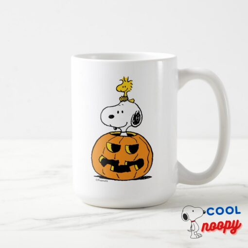 Snoopy Woodstock Pumpkin Mug 4
