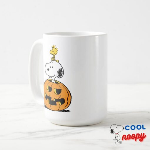 Snoopy Woodstock Pumpkin Mug 5