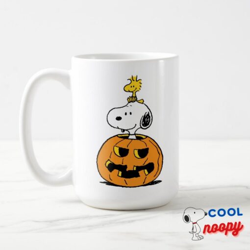 Snoopy Woodstock Pumpkin Mug 7