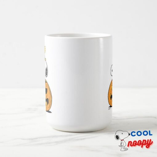 Snoopy Woodstock Pumpkin Mug 8