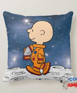Space Charlie Brown Throw Pillow 8
