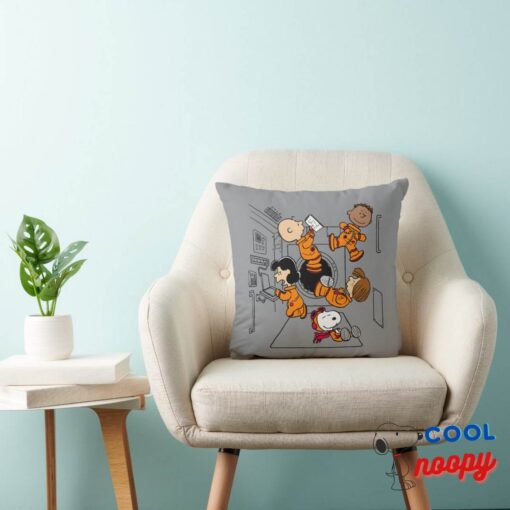 Space Peanuts Gang In Space Throw Pillow 3
