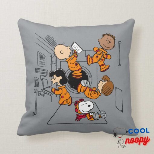 Space Peanuts Gang In Space Throw Pillow 8