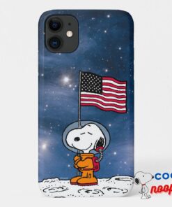 Space Snoopy With Flag Astronaut Case Mate Iphone Case 8