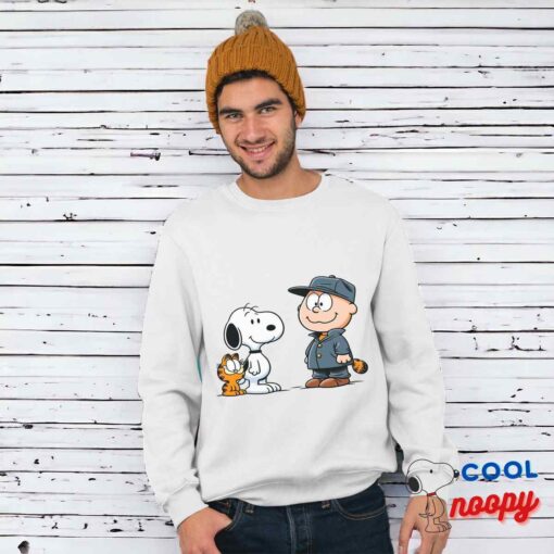Spectacular Snoopy Garfield T Shirt 1