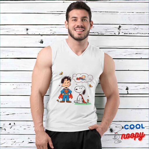 Spectacular Snoopy Superman T Shirt 3