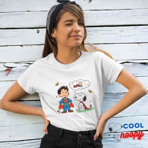 Spectacular Snoopy Superman T Shirt 4