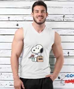 Spectacular Snoopy Vans Logo T Shirt 3