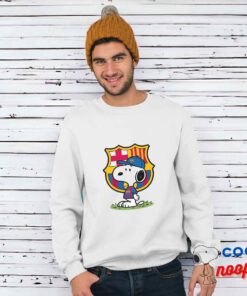 Spirited Snoopy Barcelona Logo T Shirt 1