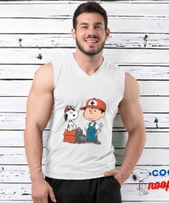 Spirited Snoopy Mechanic T Shirt 3