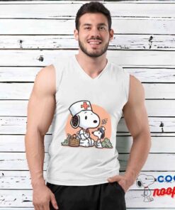 Spirited Snoopy Nurse T Shirt 3