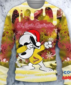 St. Louis Cardinals Snoopy Dabbing The Peanuts Ugly Christmas Sweater 1