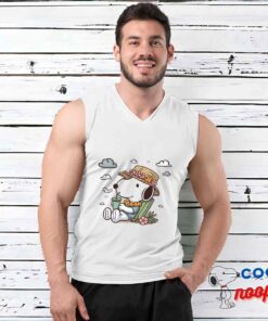 Stunning Snoopy Aloha T Shirt 3