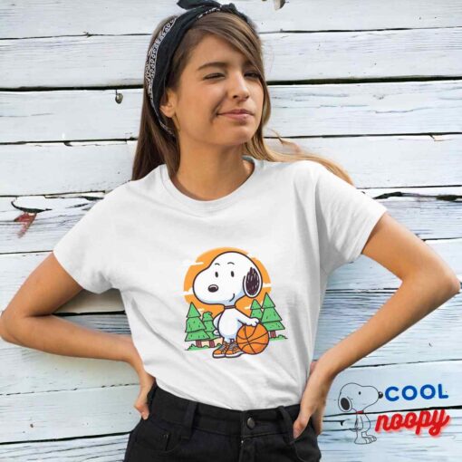 Stunning Snoopy Basketball T Shirt 4
