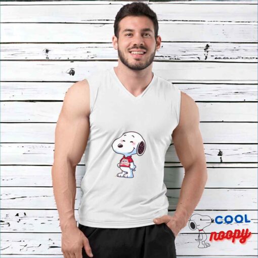Superb Snoopy Budweiser Logo T Shirt 3