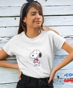 Superb Snoopy Budweiser Logo T Shirt 4