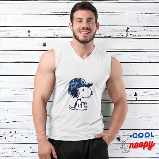 Superb Snoopy Dallas Cowboys Logo T Shirt 3